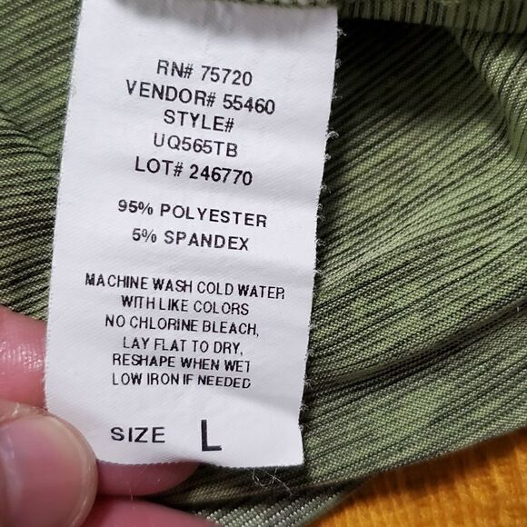 Bke Sage Green Shimmery Tank Tunic Top - Picture 3 of 4